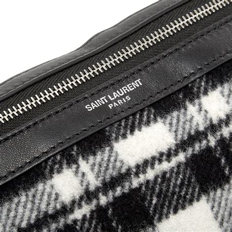 flannels white ysl bag
